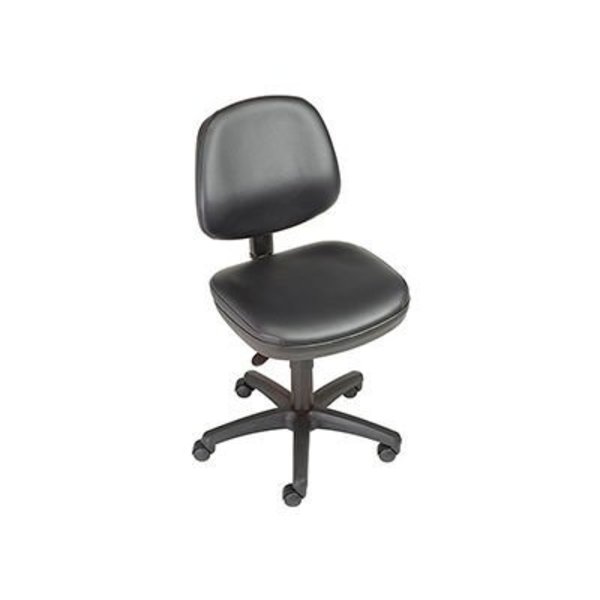 Gec Interion Antimicrobial Armless Chair, Black A3019TEE-EU01